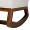 Baxton Studio Yashiya MidCentury Modern OffWhite Boucle Upholstered and Walnut Brown Finished Wood Rocking Chair 225-12925-ZORO - alternate 3